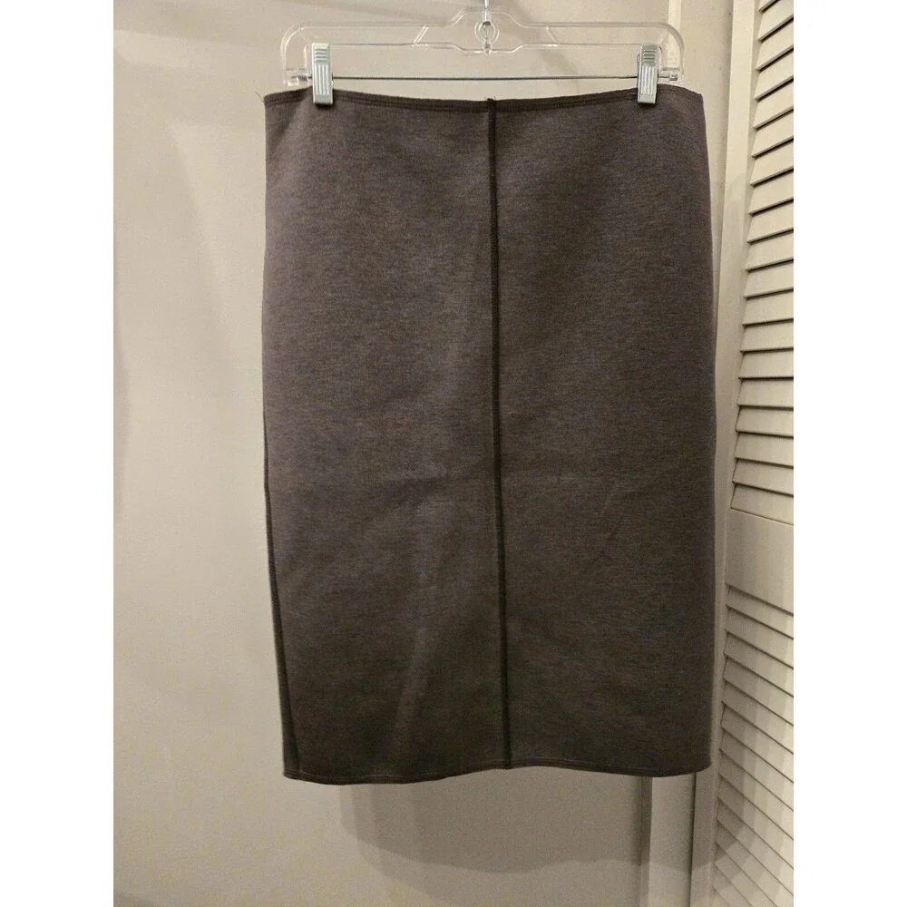 Ann Taylor Pencil Skirt 12 Women Charcoal Gray Lined Casual Work Corporate NWT